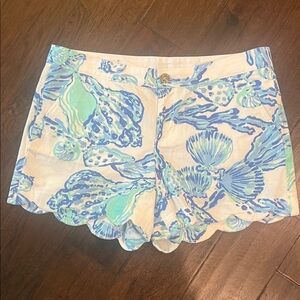 Lilly Pulitzer The Buttercup Coastal Resort Beach Shorts 12 EUC